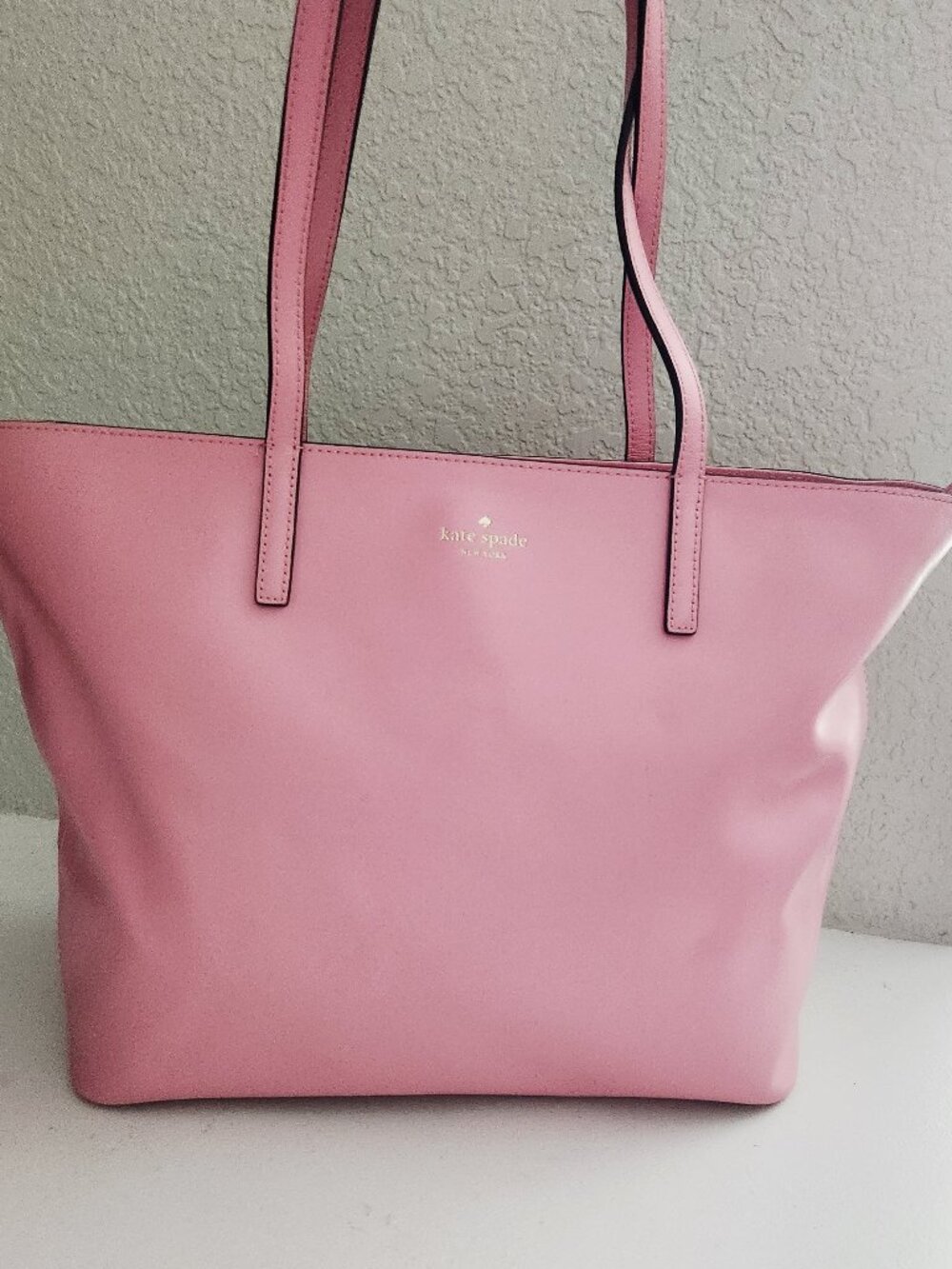 New Kate Spade NY Pink Leather Shoulder Bag Purse Tote